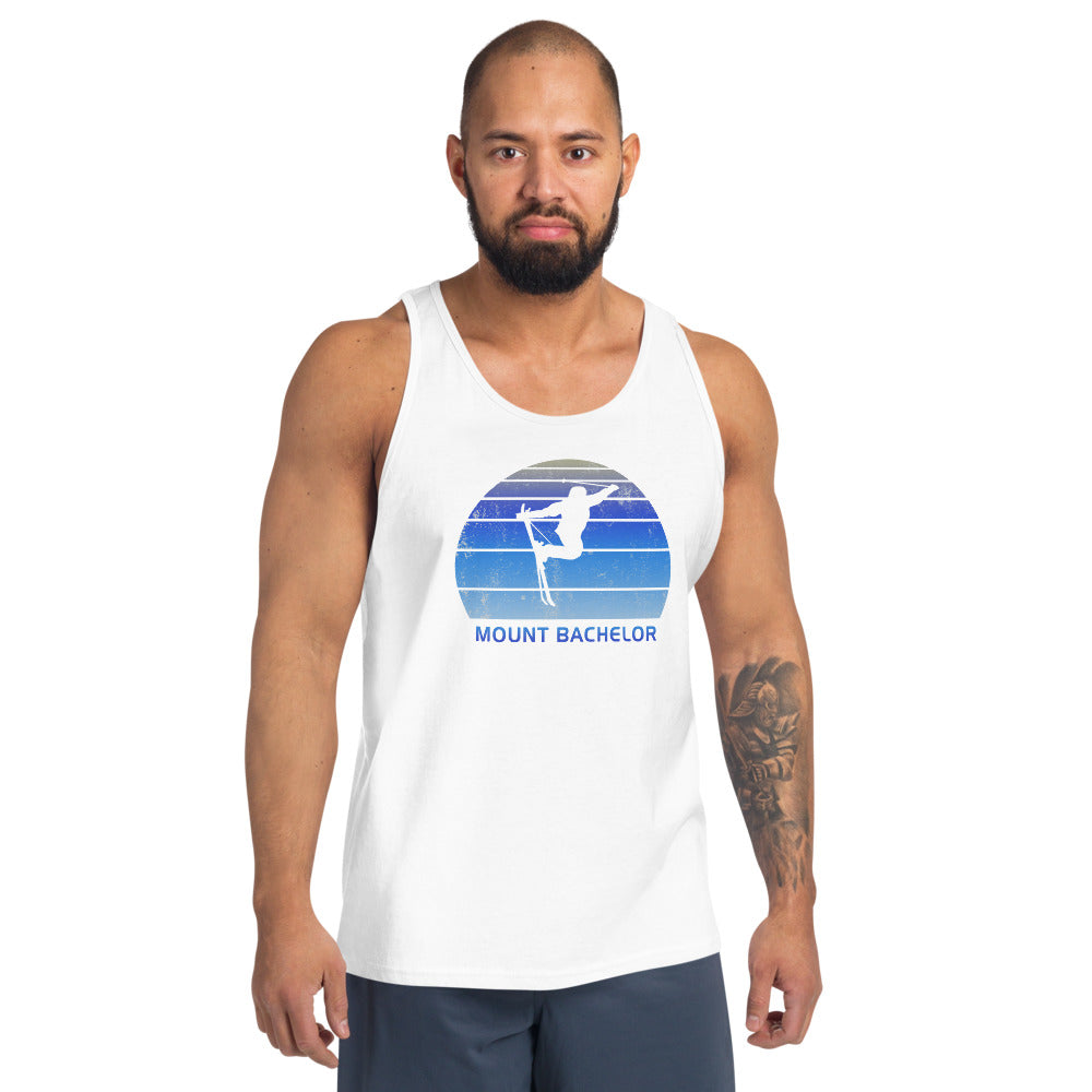 Retro Mount Bachelor Skiing Fan Unisex Tank Top