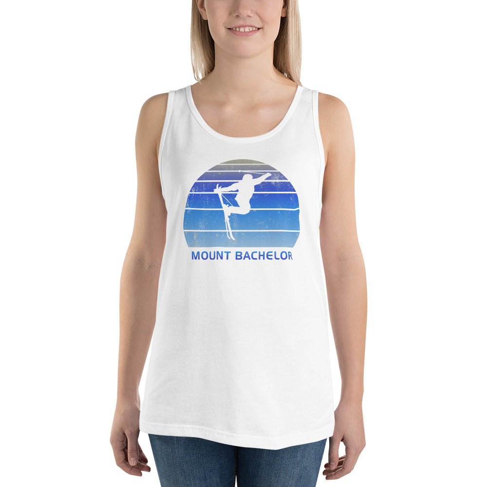 Retro Mount Bachelor Skiing Fan Unisex Tank Top