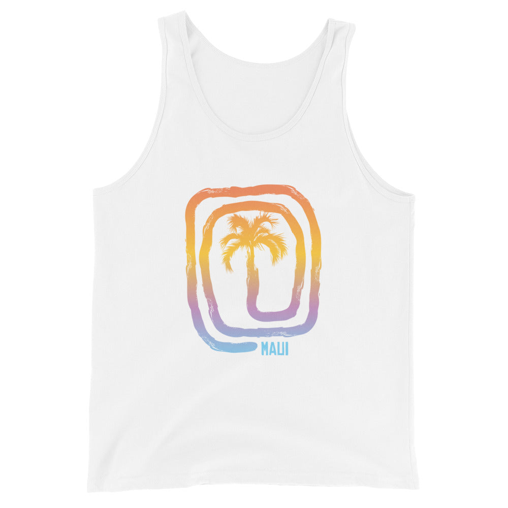 Cool Maui Hawaii Beach Palm Tree Vacation Souvenir Unisex Tank Top