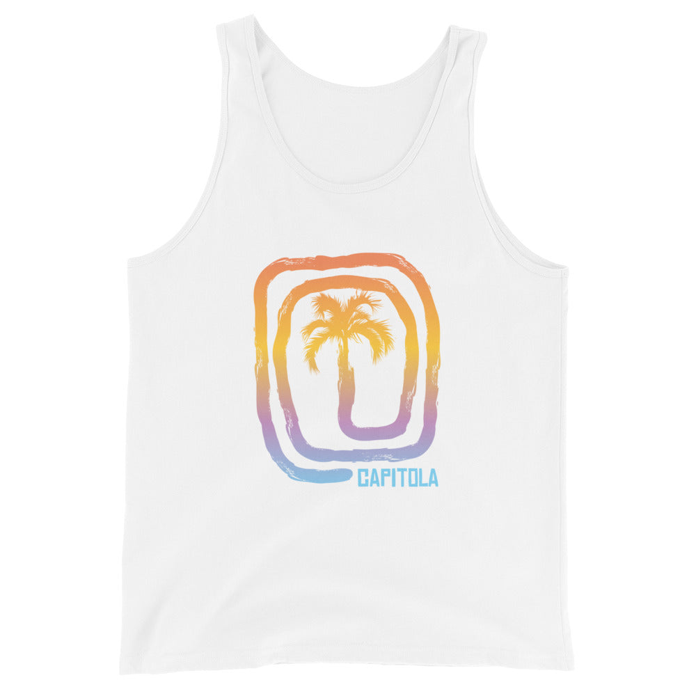 Cool Capitola California Palm Tree Souvenir Vacation Unisex Tank Top