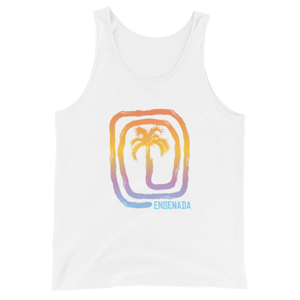 Cool Ensenada Mexico Palm Tree Souvenir Vacation Unisex Tank Top