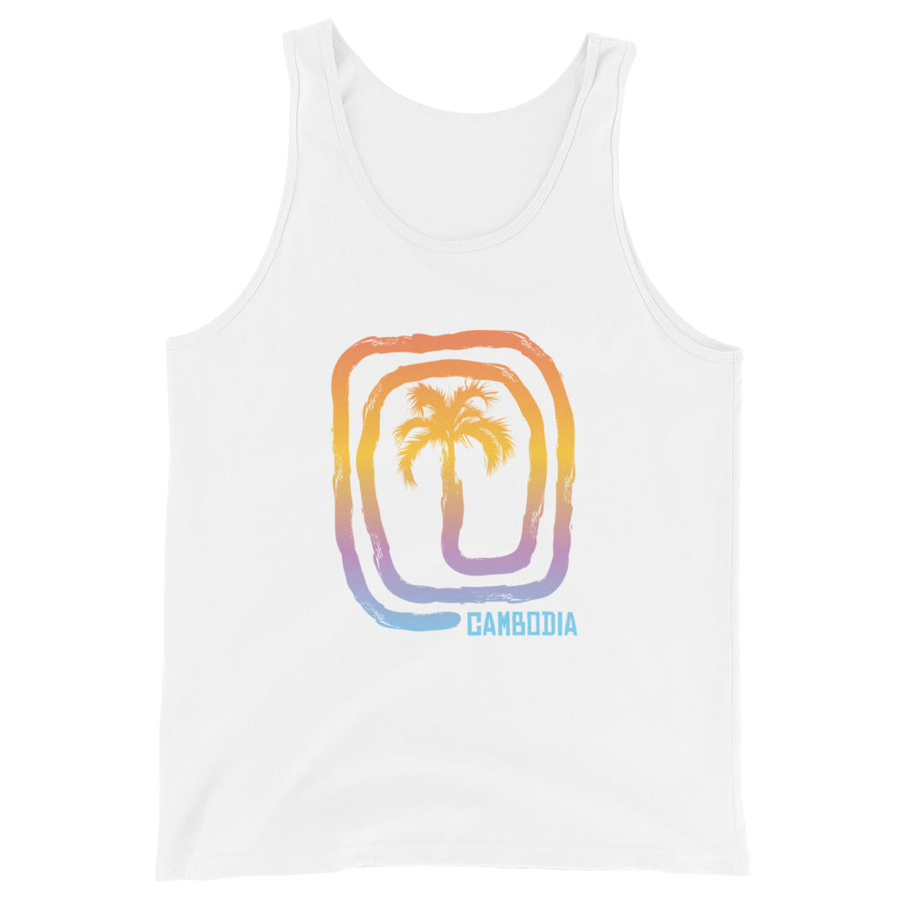 Cool Cambodia Palm Tree Souvenir Vacation Unisex Tank Top