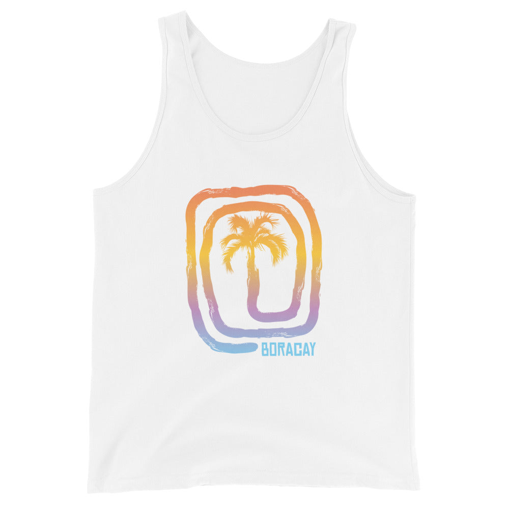 Cool Boracay Philippines Palm Tree Souvenir Vacation Unisex Tank Top
