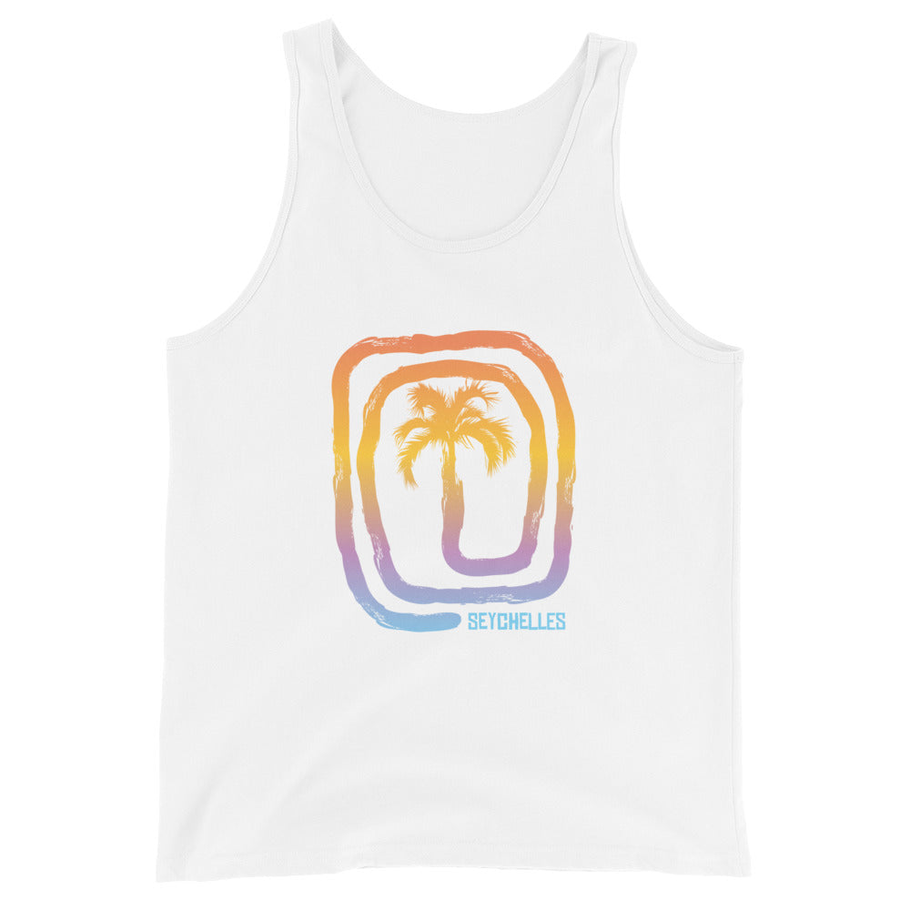 Cool Seychelles Palm Tree Souvenir Vacation Unisex Tank Top