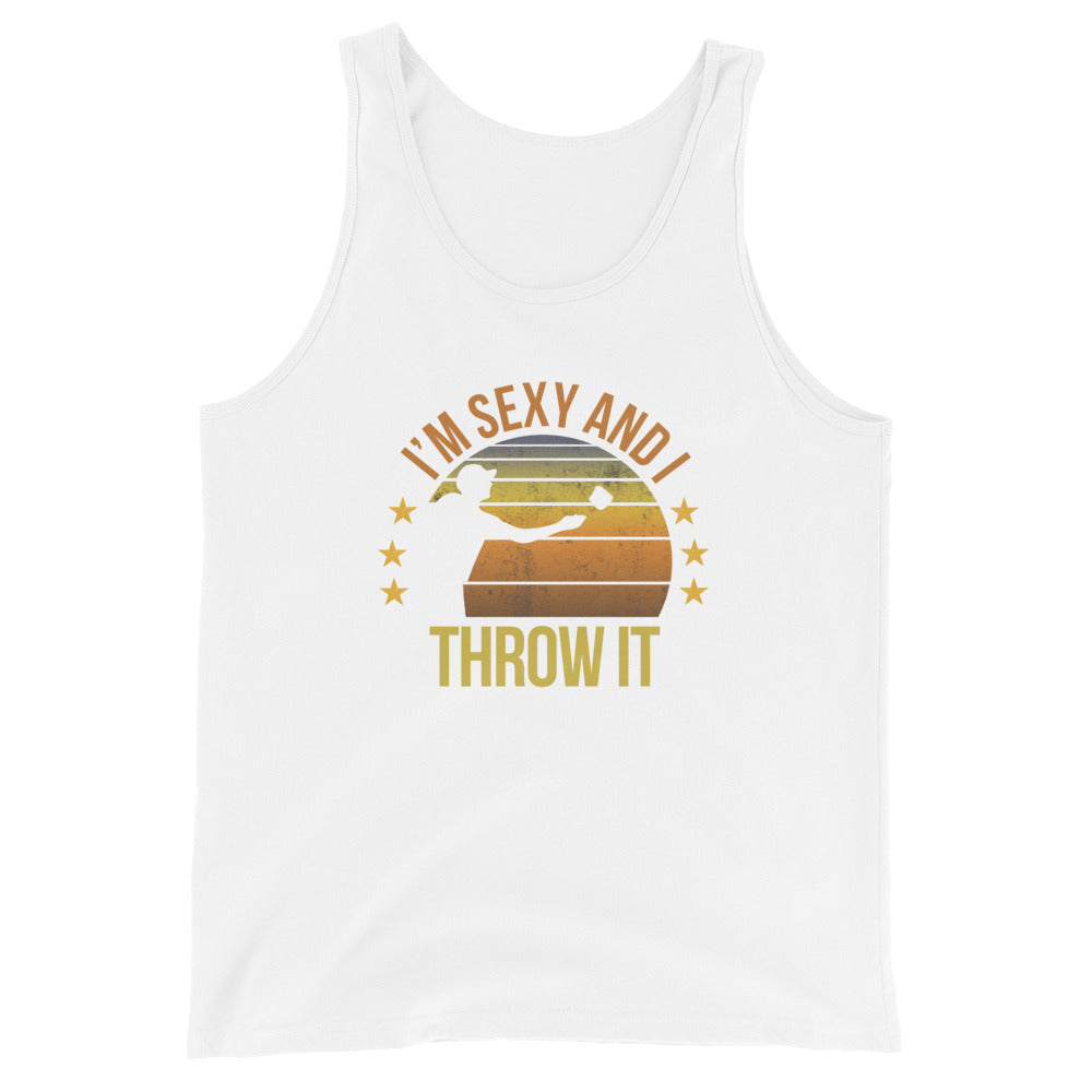 Funny Cornhole Fan Player Team Quote Joke Sarcastic Phrase Unisex Tank Top