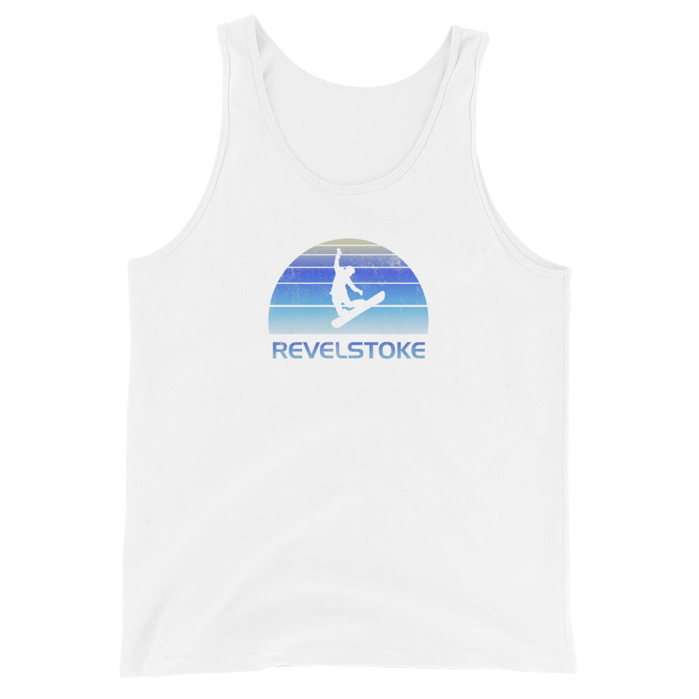 Vintage Revelstoke Canada Snowboard Fan Ski Cool Unisex Tank Top