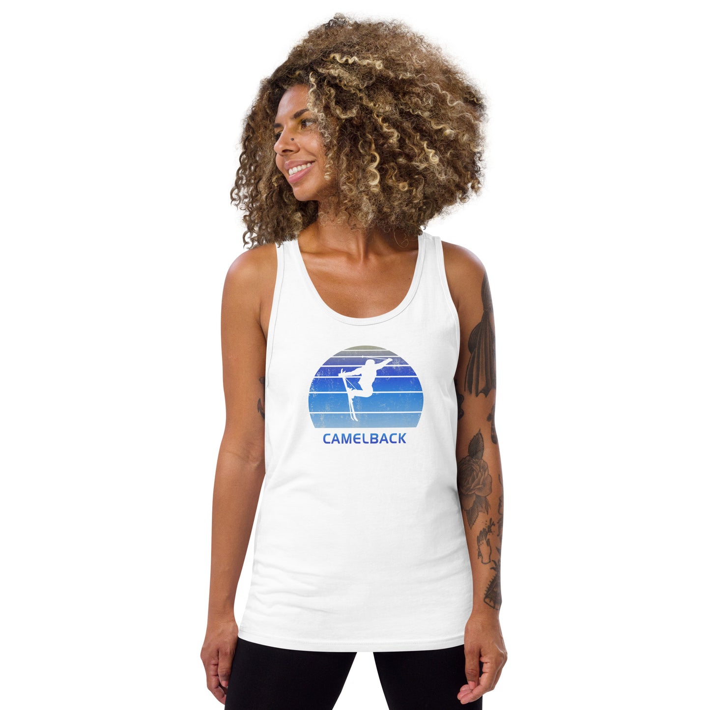Funny Vintage Ski Camelback Arizona Unisex Tank Top