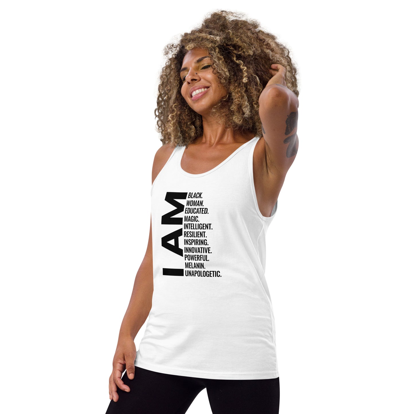 Black Women African American Pride Quote Unisex Tank Top