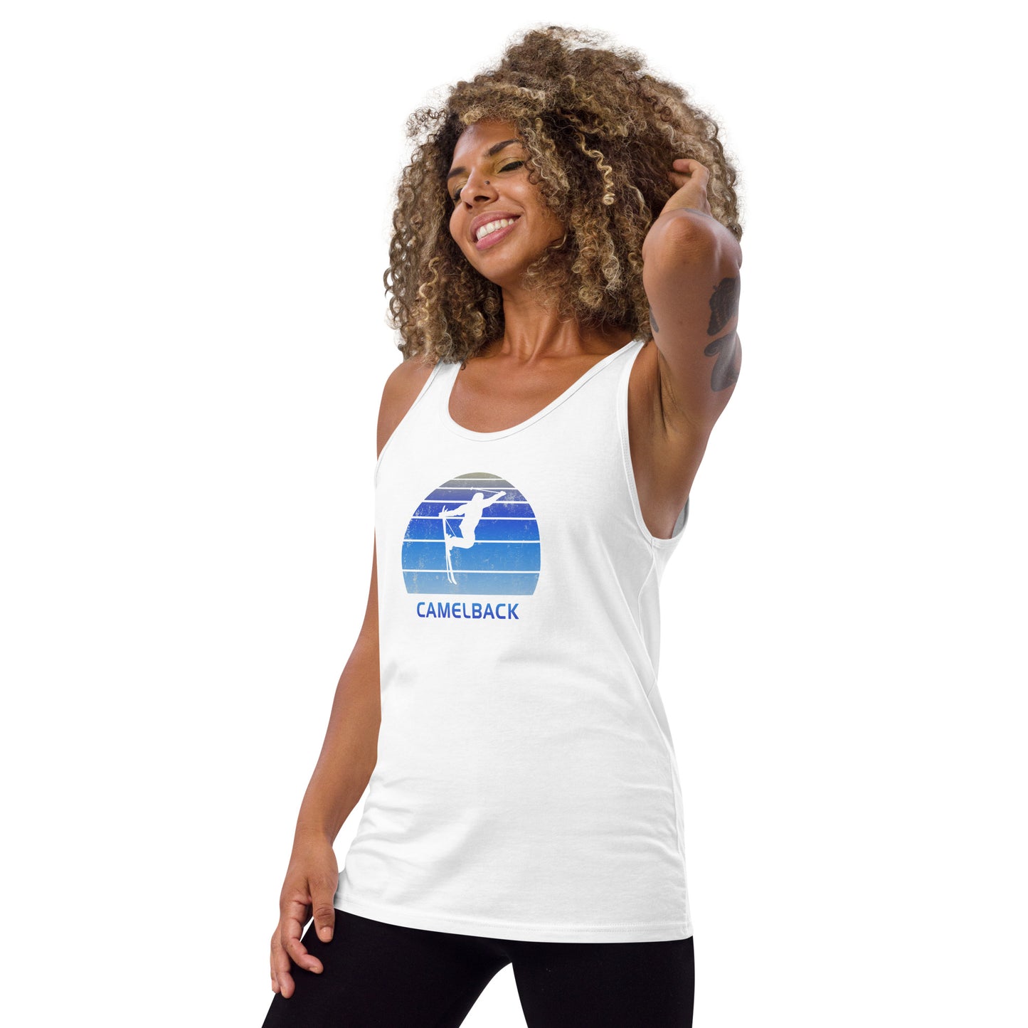 Funny Vintage Ski Camelback Arizona Unisex Tank Top