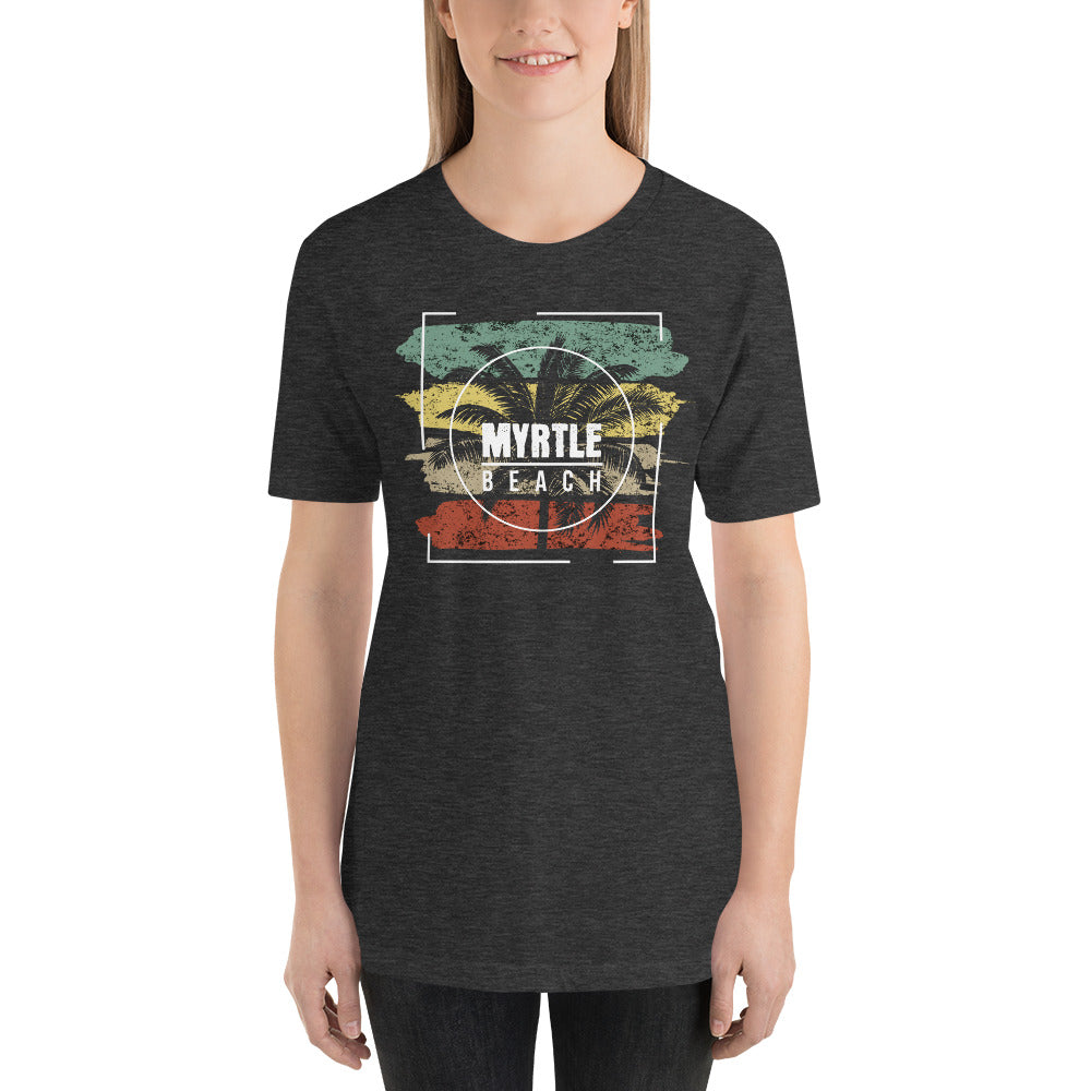 Cool Myrtle Beach Unisex T-Shirt Palm Tree Vacation Souvenir