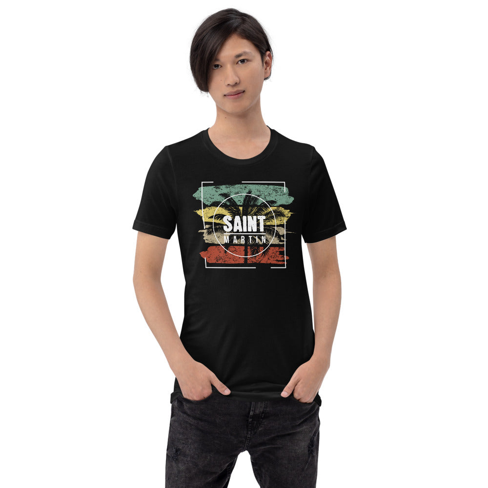 Cool Saint Martin Unisex T-Shirt Palm Tree Beach Vacation Souvenir