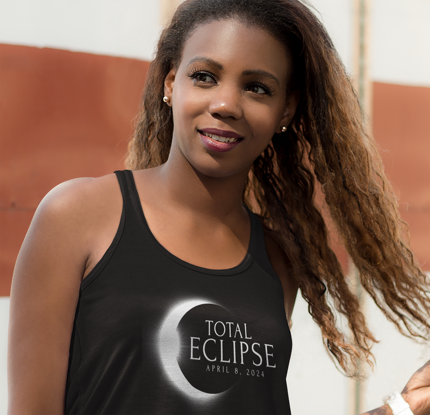 Total Eclipse April 8 2024 Memento Souvenir Women's Racerback Tank Top