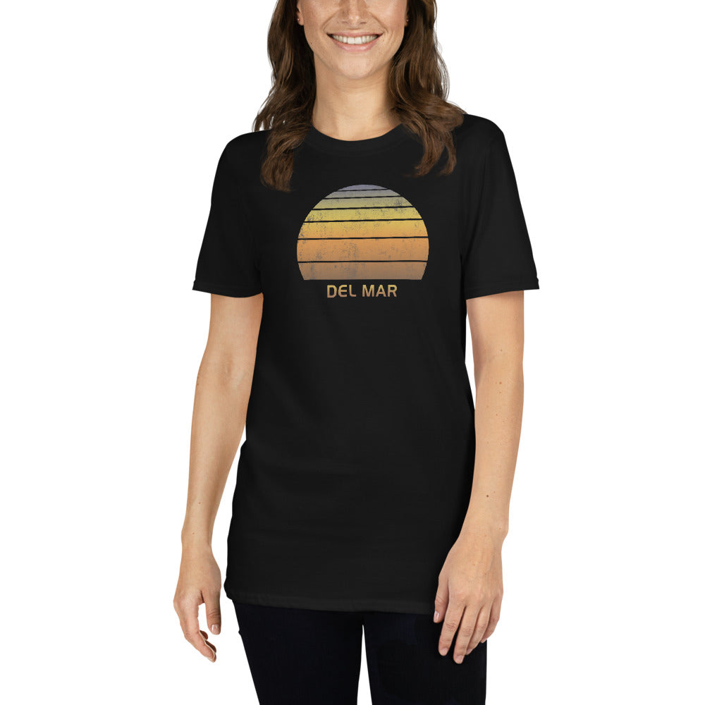 Retro Del Mar California Beach Sunset Unisex T-Shirt