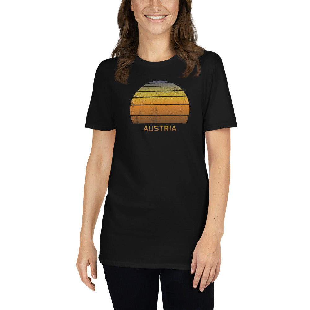 Retro Austria Sunset Vintage Sunrise Unisex T-Shirt