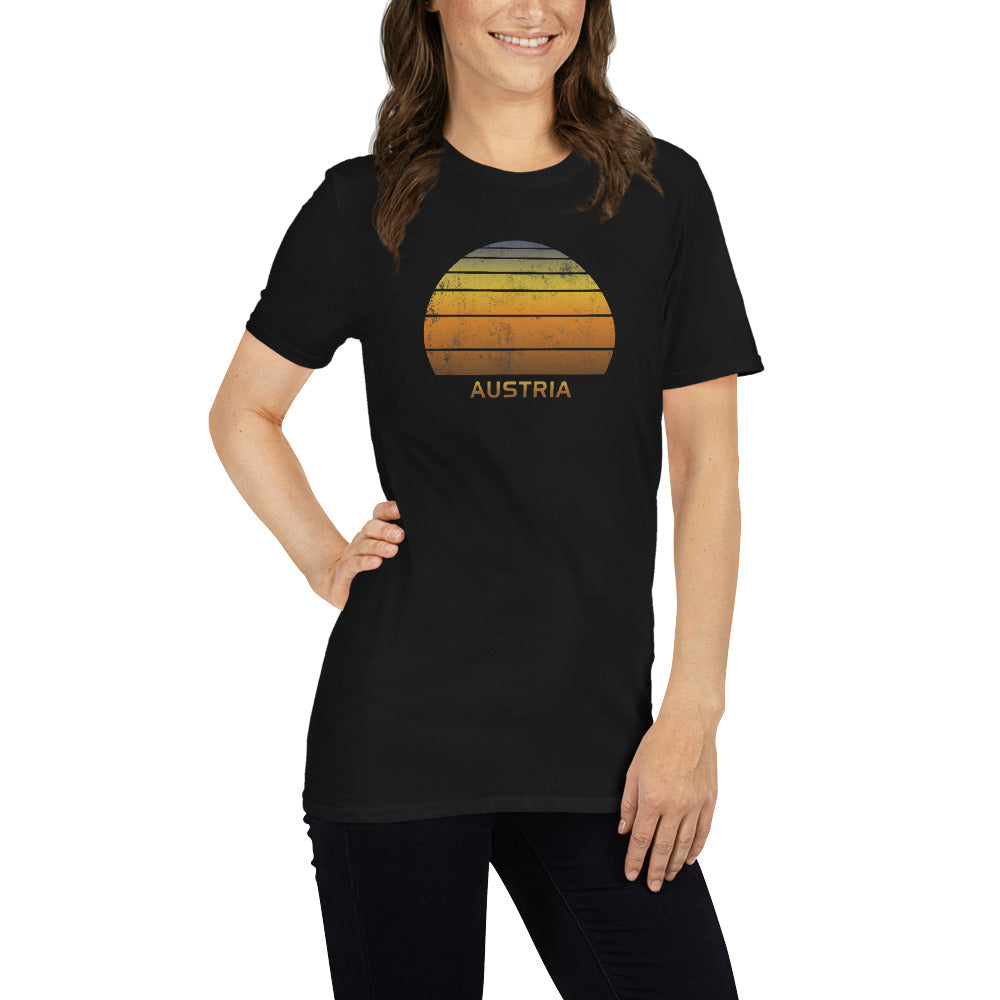 Retro Austria Sunset Vintage Sunrise Unisex T-Shirt
