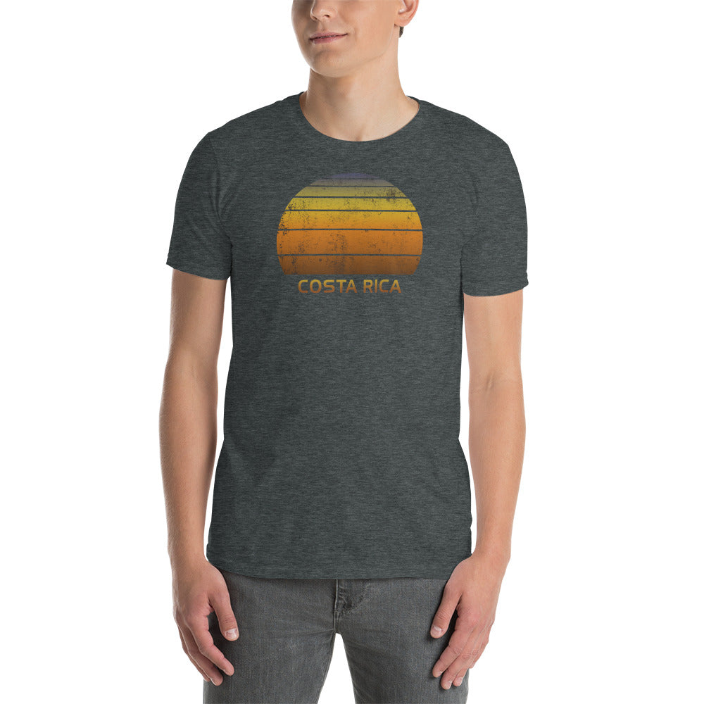 Retro Costa Rica Sunset Vacation Souvenir Vintage Sunrise Unisex T-Shirt