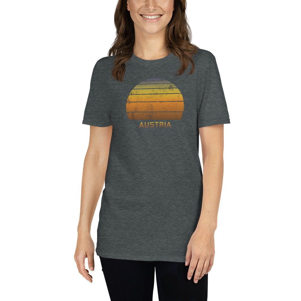 Retro Austria Sunset Vintage Sunrise Unisex T-Shirt