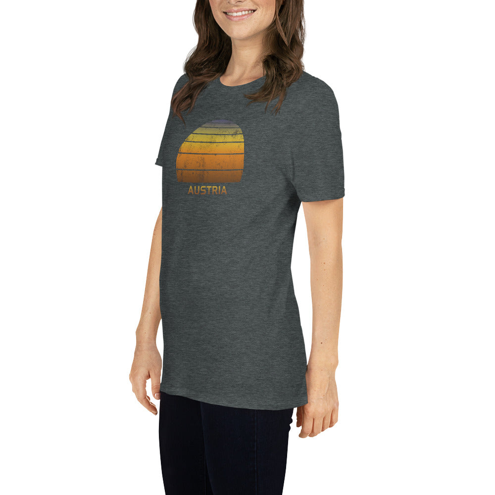 Retro Austria Sunset Vintage Sunrise Unisex T-Shirt