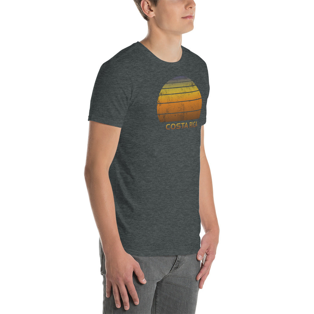 Retro Costa Rica Sunset Vacation Souvenir Vintage Sunrise Unisex T-Shirt