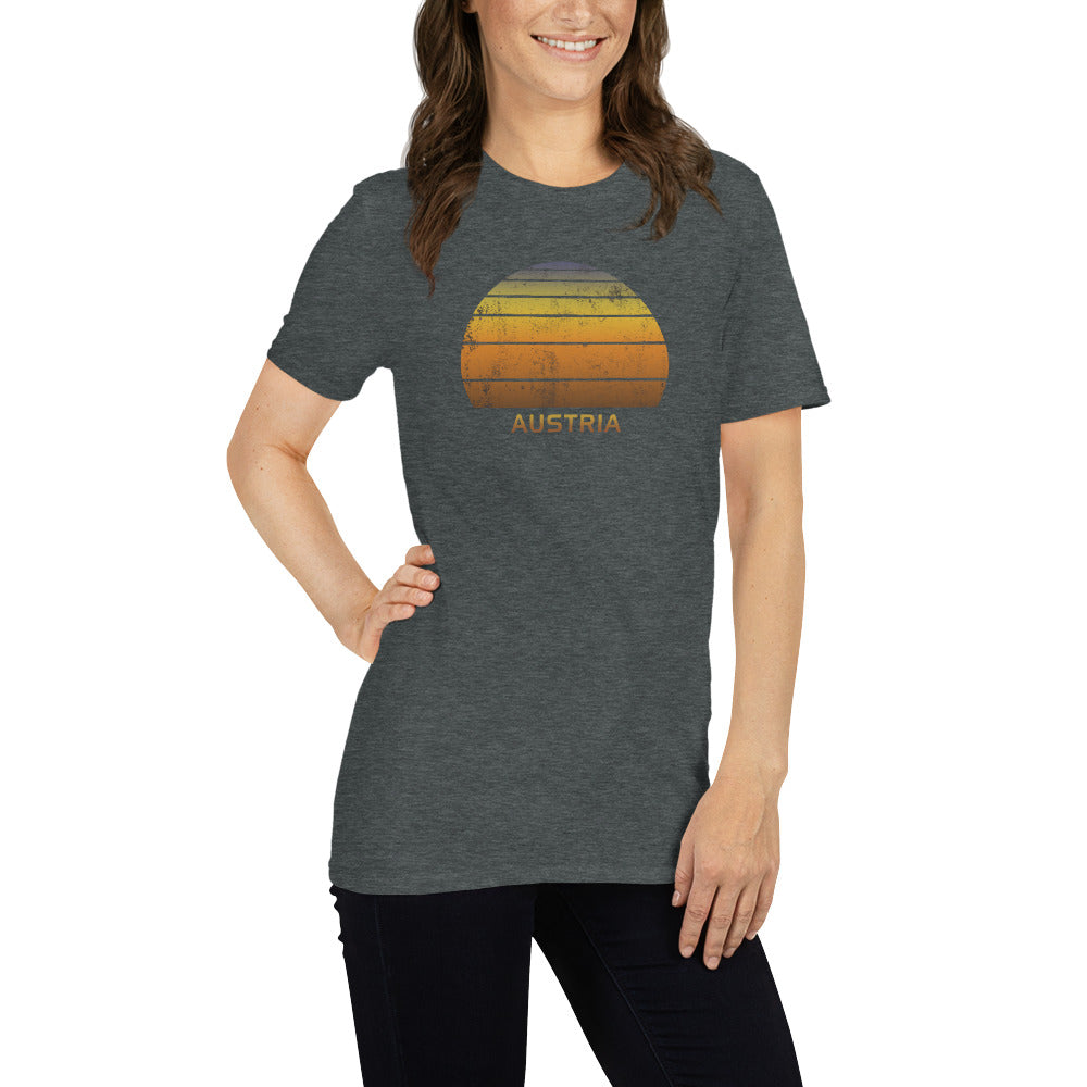 Retro Austria Sunset Vintage Sunrise Unisex T-Shirt
