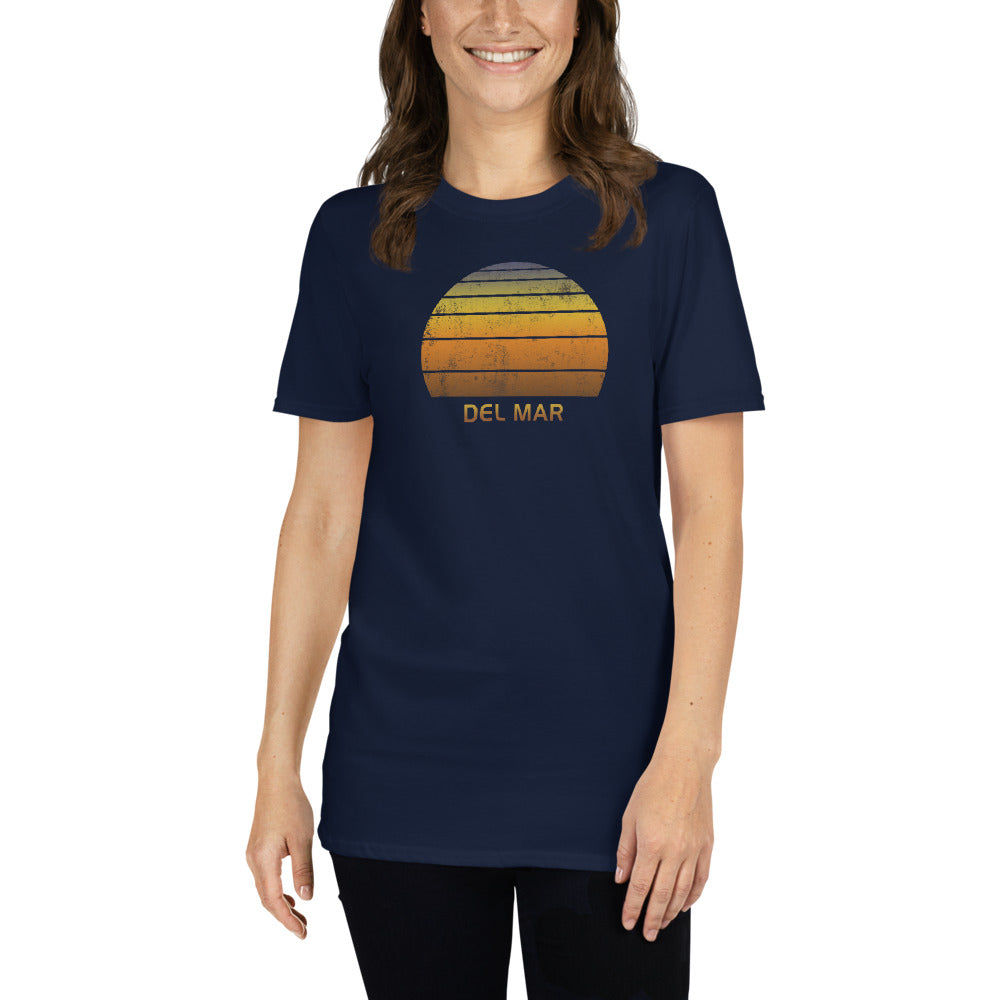 Retro Del Mar California Beach Sunset Unisex T-Shirt