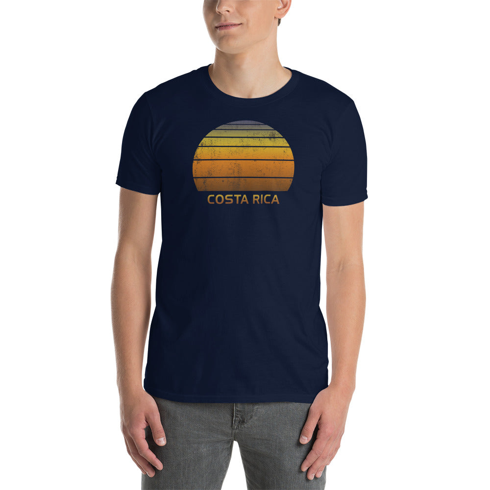 Retro Costa Rica Sunset Vacation Souvenir Vintage Sunrise Unisex T-Shirt