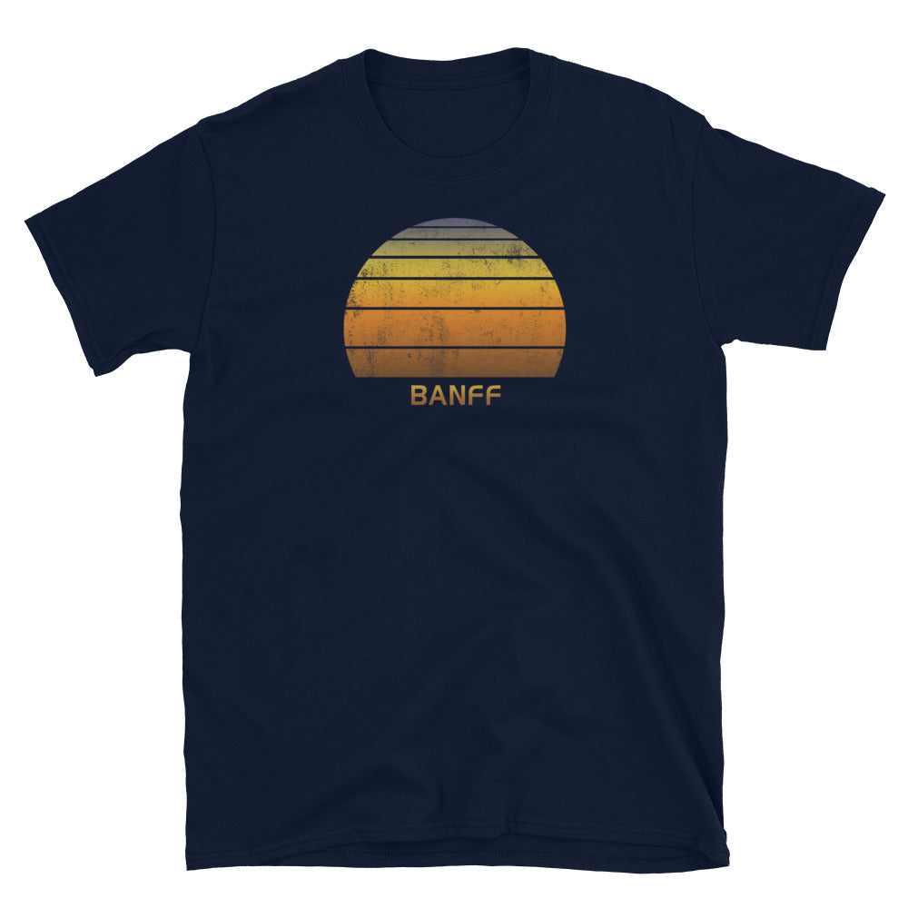 Retro Banff Canada Sunset Vintage Sunrise Unisex T-Shirt