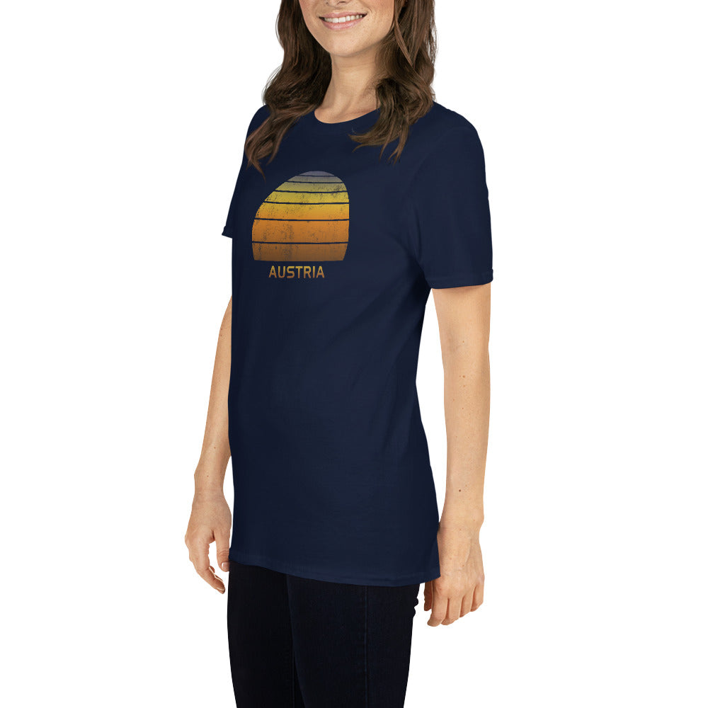 Retro Austria Sunset Vintage Sunrise Unisex T-Shirt