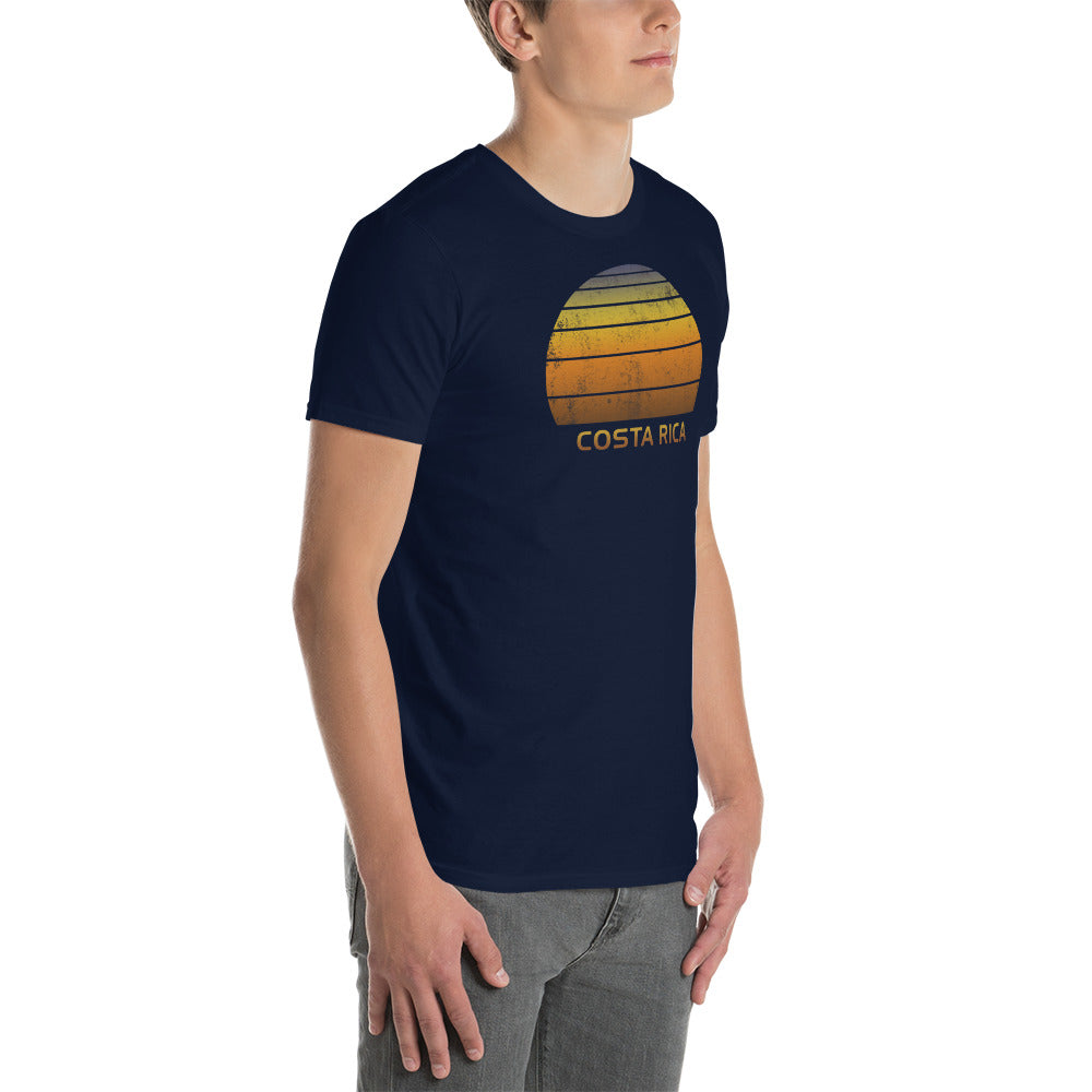 Retro Costa Rica Sunset Vacation Souvenir Vintage Sunrise Unisex T-Shirt