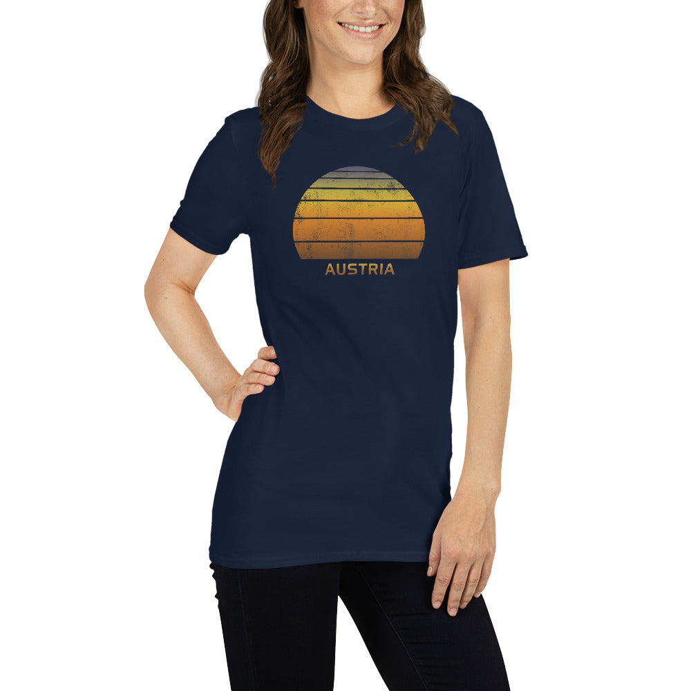 Retro Austria Sunset Vintage Sunrise Unisex T-Shirt