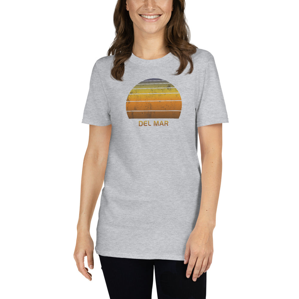 Retro Del Mar California Beach Sunset Unisex T-Shirt
