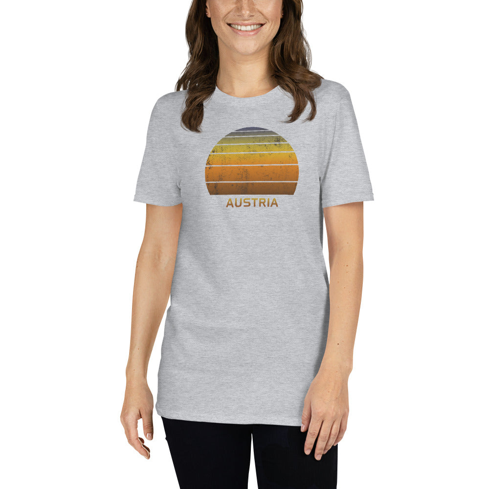 Retro Austria Sunset Vintage Sunrise Unisex T-Shirt
