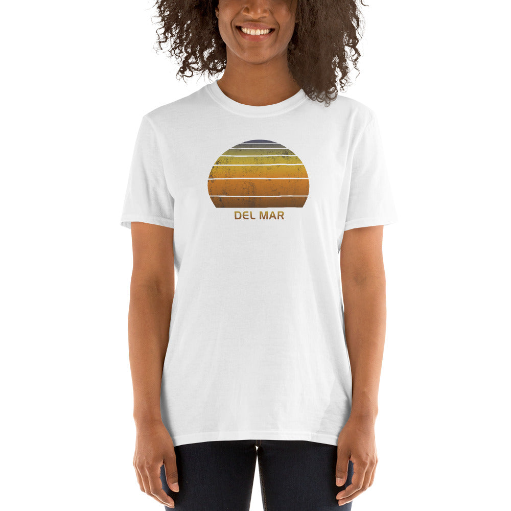 Retro Del Mar California Beach Sunset Unisex T-Shirt