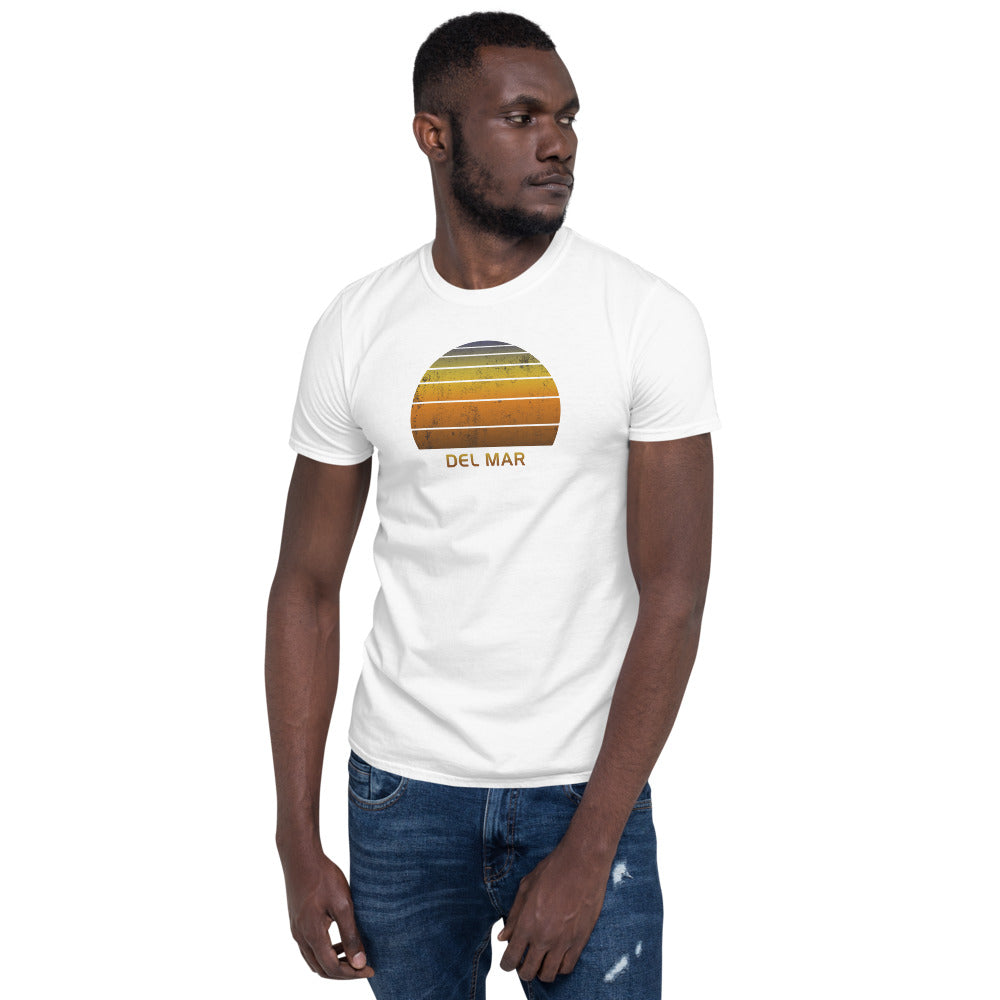 Retro Del Mar California Beach Sunset Unisex T-Shirt