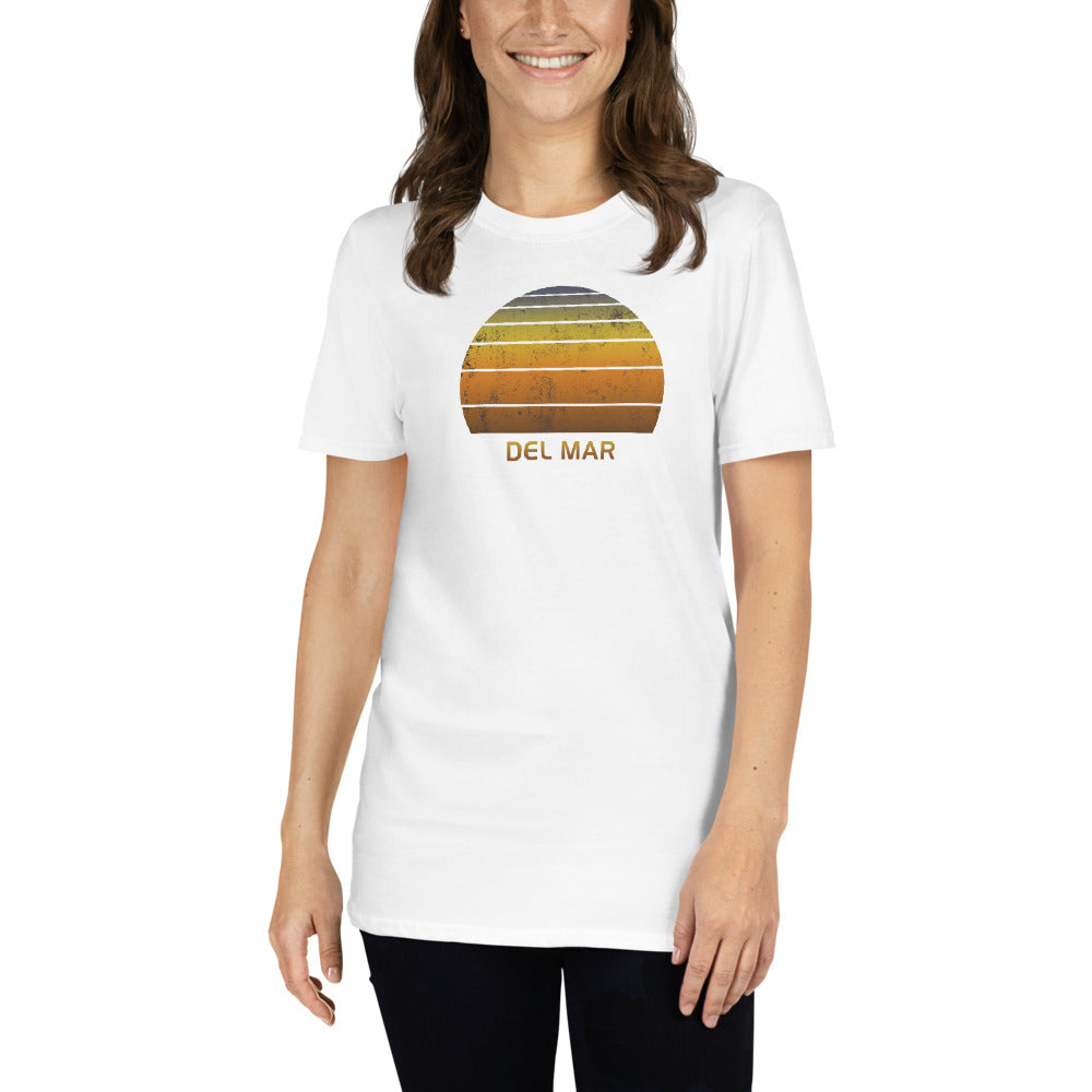 Retro Del Mar California Beach Sunset Unisex T-Shirt