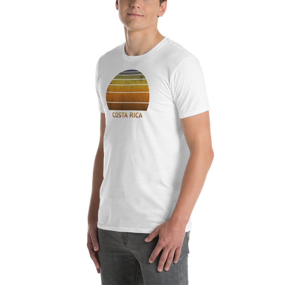 Retro Costa Rica Sunset Vacation Souvenir Vintage Sunrise Unisex T-Shirt