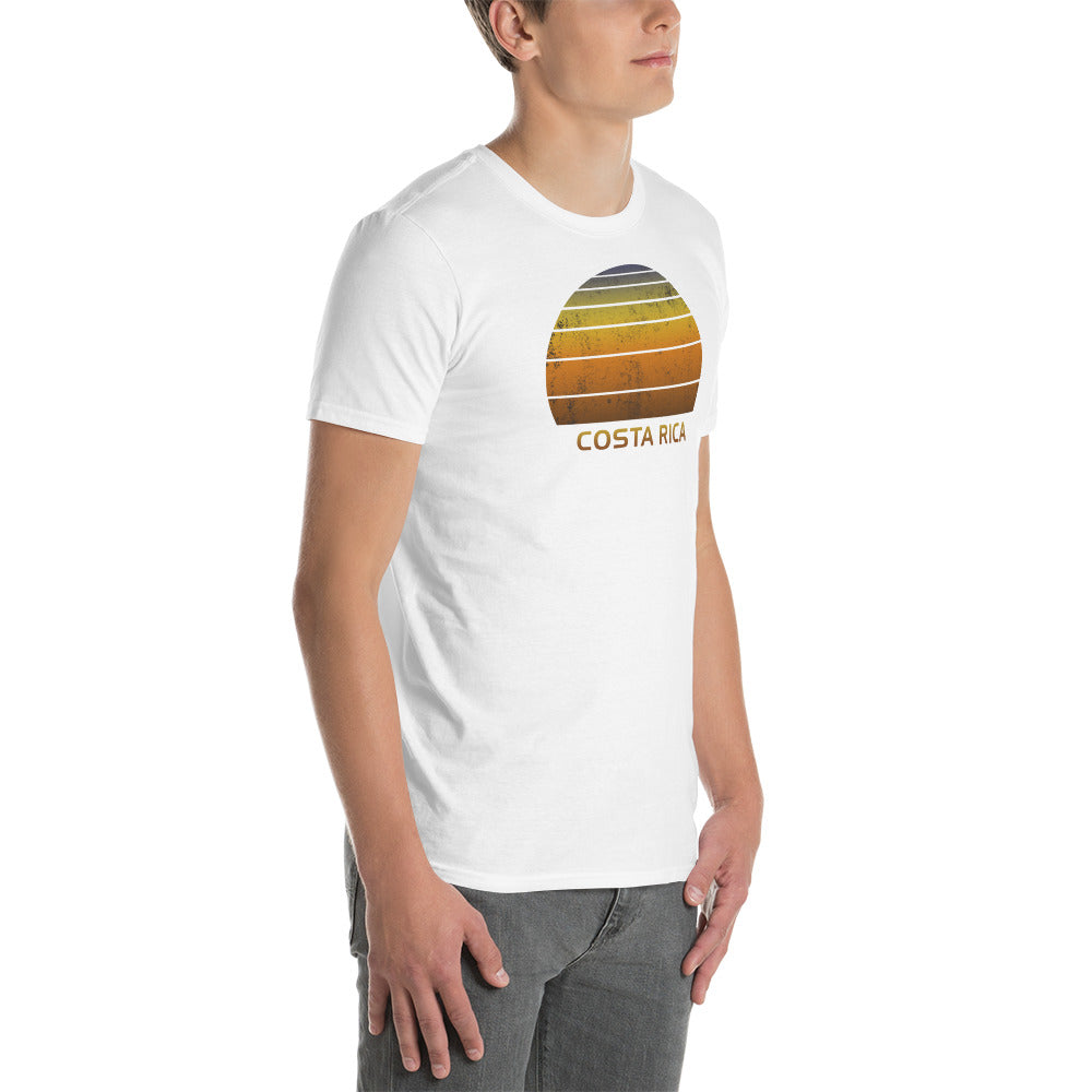 Retro Costa Rica Sunset Vacation Souvenir Vintage Sunrise Unisex T-Shirt