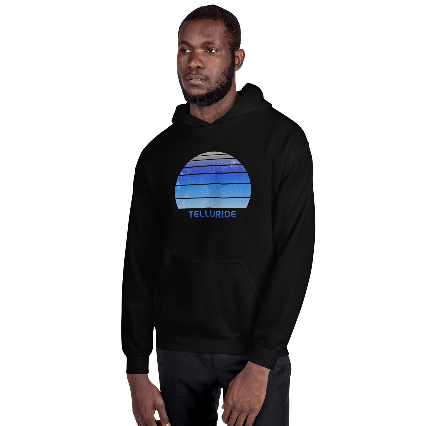 Retro Telluride Colorado Ski Skiing Fan Unisex Hoodie Top Sweatshirt