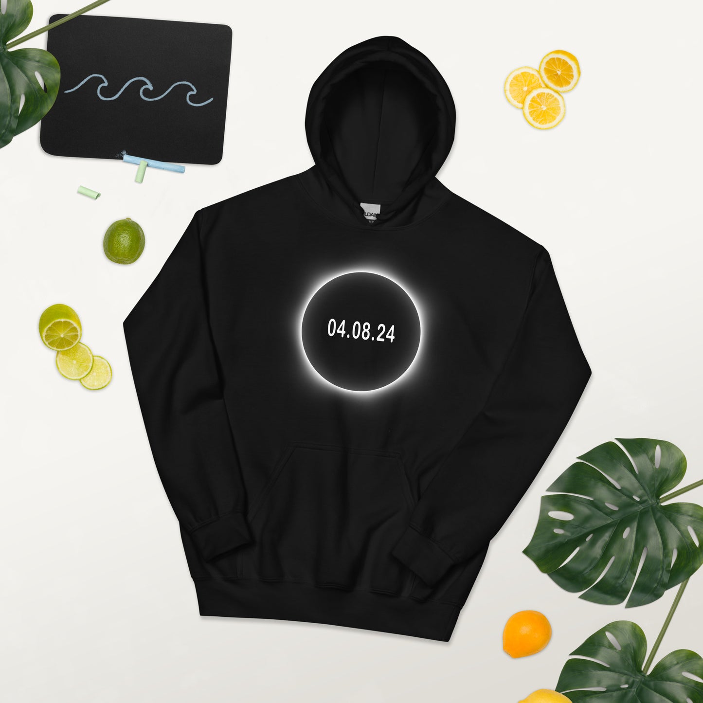 2024 Solar Eclipse Souvenir Memento April 8 Unisex Hoodie Top Sweatshirt