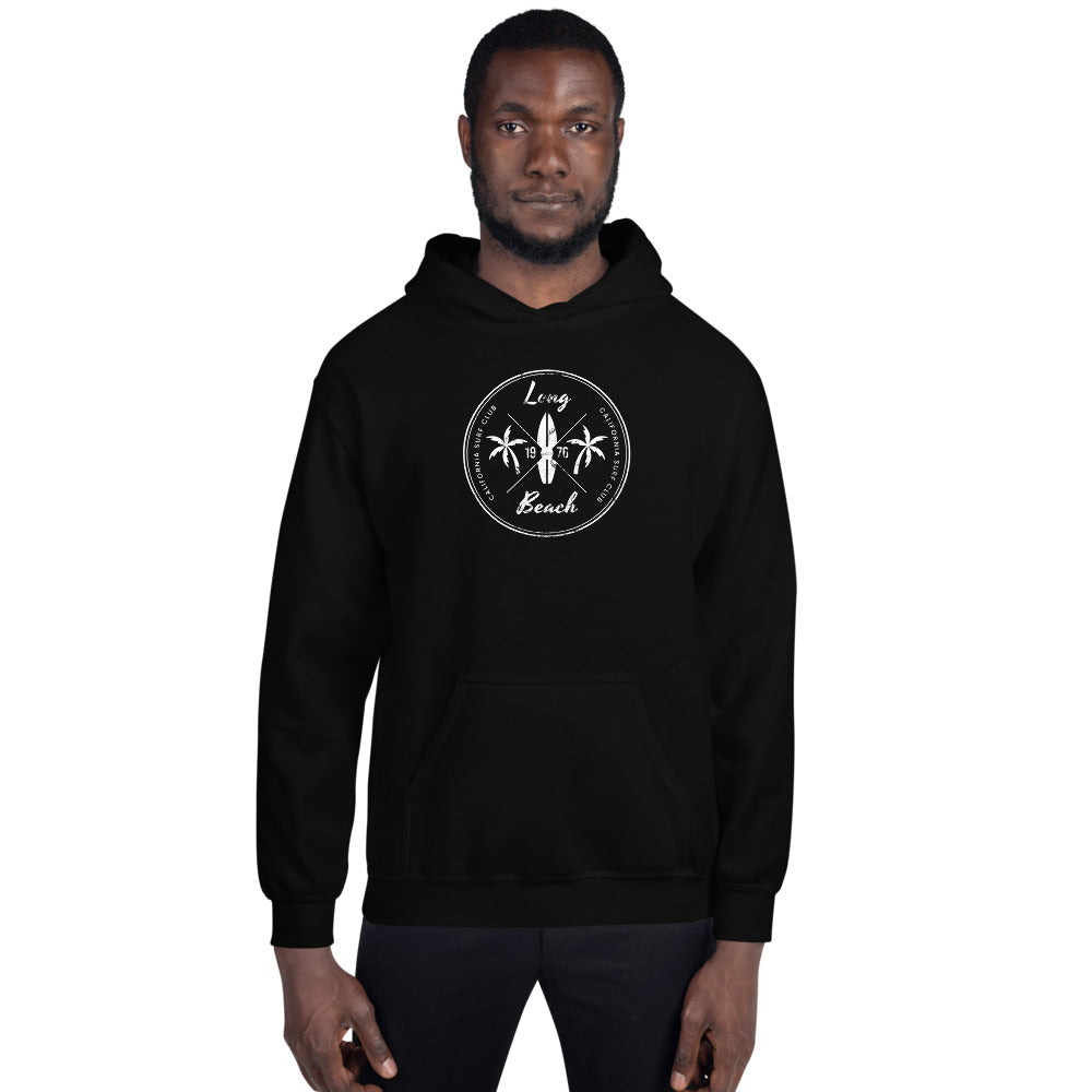 Retro Long Beach California Surfing Fan Unisex Hoodie Top Sweatshirt