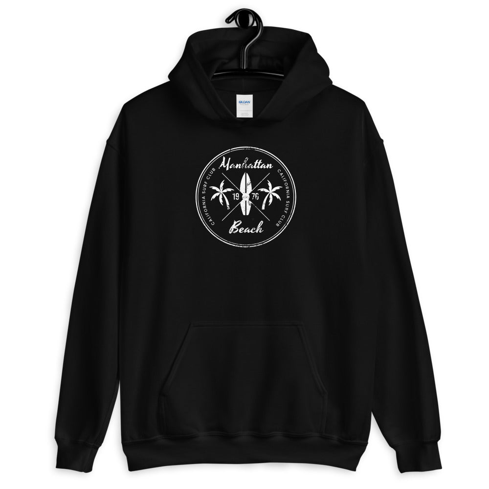 Retro Manhattan Beach California Surfing Fan Unisex Hoodie Top Sweatshirt