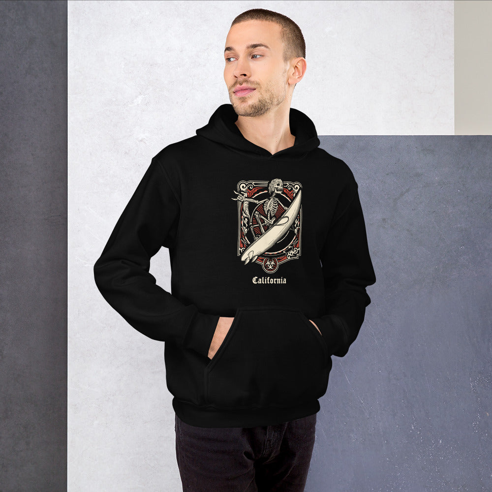Cool California Surfing Fan Surfer Unisex Hoodie Top Sweatshirt