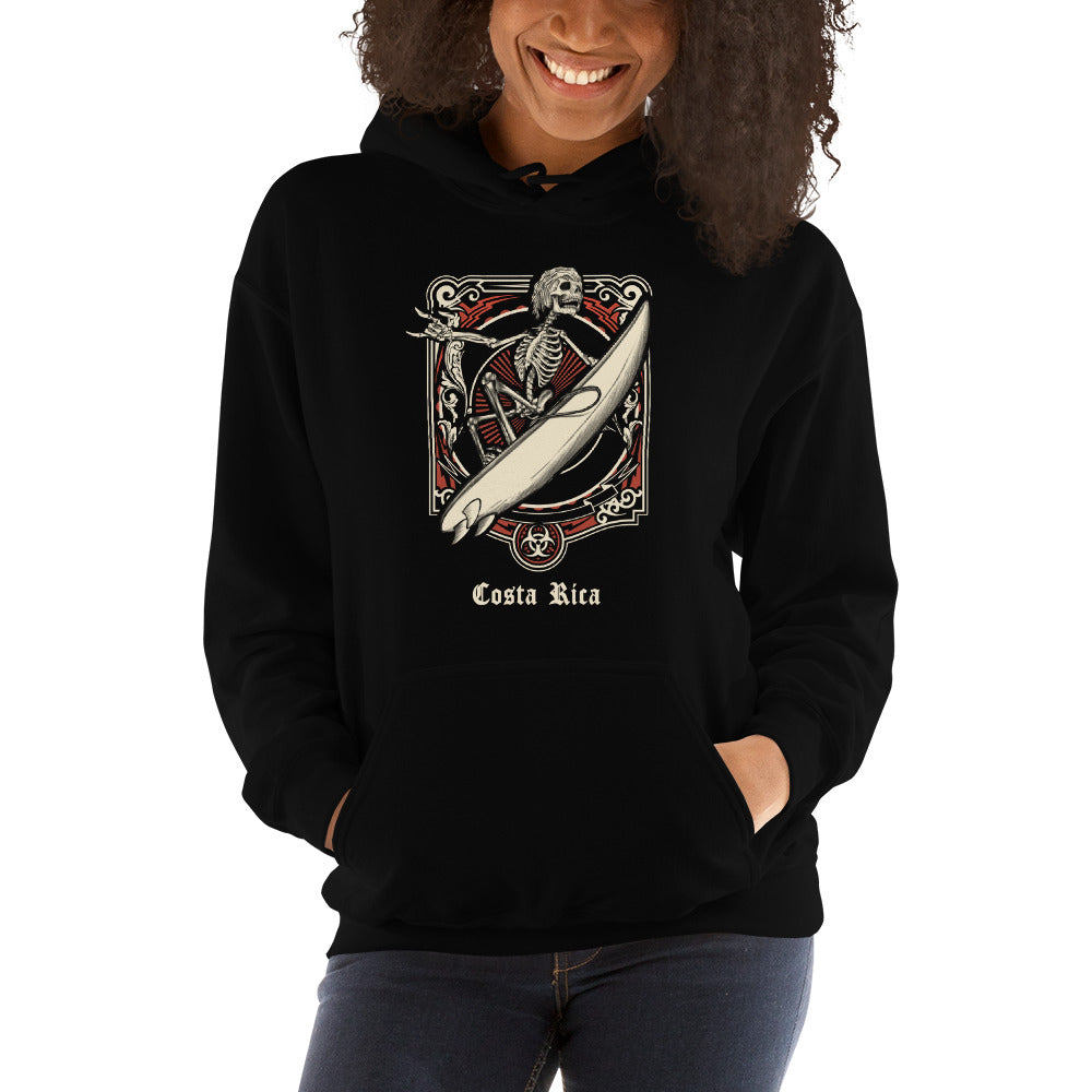 Cool Costa Rica Surfing Fan Surfer Unisex Hoodie Top Sweatshirt