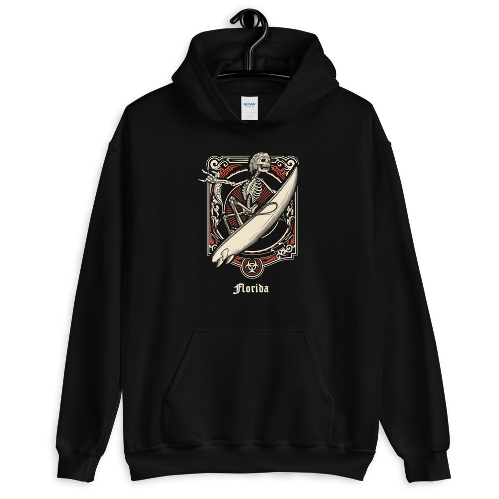 Cool Florida Surfing Fan Surfer Unisex Hoodie Top Sweatshirt
