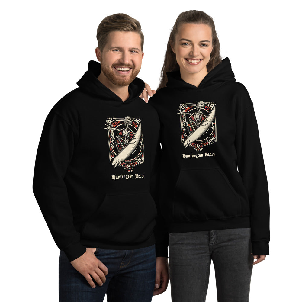 Cool Huntington Beach California Surfing Fan Surfer Unisex Hoodie Top Sweatshirt