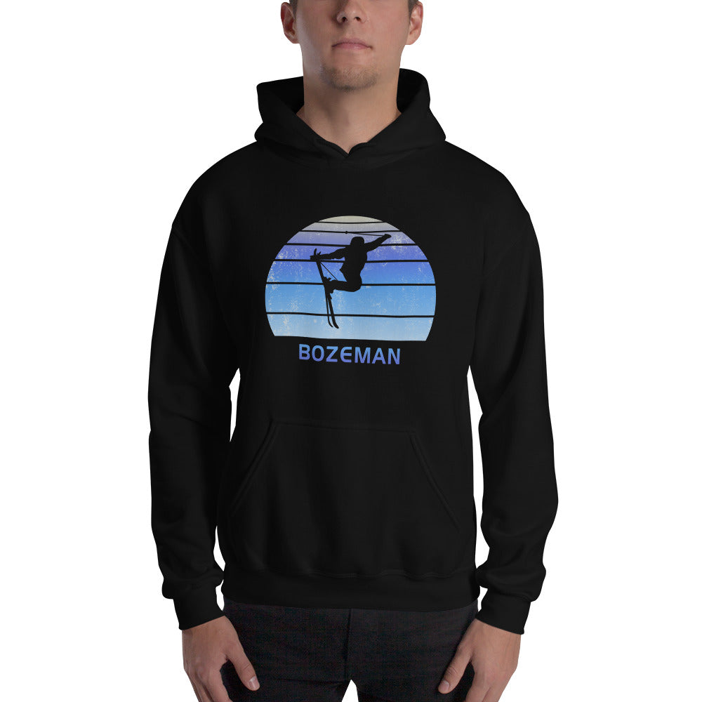 Retro Bozeman Montana Skiing Fan Unisex Hoodie Top Sweatshirt