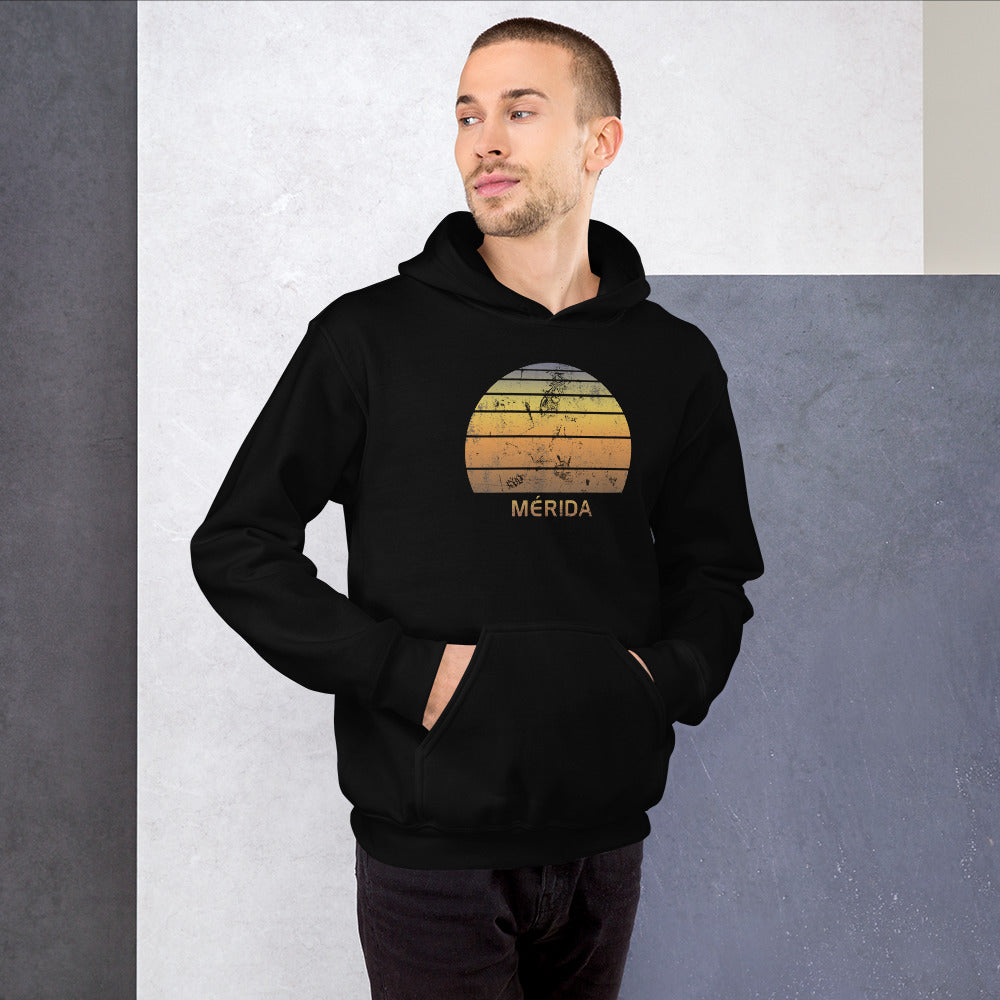 Retro Merida Mexico Mexican Beach Vacation Souvenir Unisex Hoodie Top Sweatshirt
