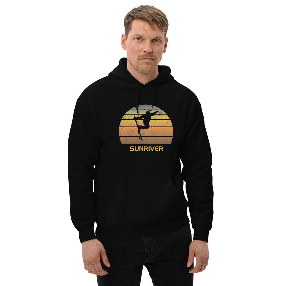 Cool Retro Sunriver Skiing Ski Fan Unisex Hoodie Top Sweatshirt