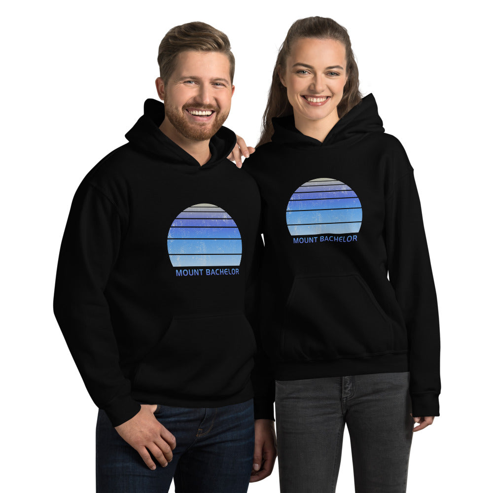 Retro Mount Bachelor Skiing Fan Unisex Hoodie Top Sweatshirt