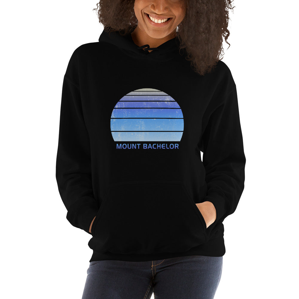 Retro Mount Bachelor Skiing Fan Unisex Hoodie Top Sweatshirt